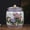 Green, variant on Large Ceramic Rice Bucket with Lid, Dispenser Airtight Rice Kitchen Sealed Jar Grain Food Dispenser Ceramic Cylinder Food Storage Container for Coffee