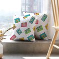 thumbnail image 6 of LALILO Throw Pillow Covers With Plastic Music Tape Doodle Colorful Cushion Cover 18" x 18", 2 Pack, 6 of 6