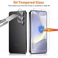 thumbnail image 3 of TOEVER [3+3 Pack] Samsung Galaxy S24 Plus 5G Screen Protector, 3 Pack Shatterproof Premium Tempered Glass + 3 Pack Camera Lens Film, Fingerprint Support, 9H Hardness, Easy Installation, 3 of 6
