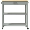 thumbnail image 3 of vidaXL Kitchen Trolley MONZA 84x40x90 cm Solid Wood Pine, 3 of 5