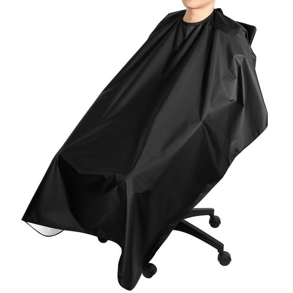YEAHIBABY Hair Cutting Cape Black Waterproof Durable Fabric Barber Supplies for Hairdressing and Styling