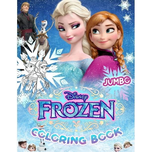 Frozen Coloring Book : Jumbo Coloring Book for Kids Ages 3-7, Frozen Coloring Book (Unofficial