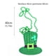 thumbnail image 2 of HomeKingdee St. Patrick's Day Green Plastic Bead Necklace - Electroplated Irish Festival Necklace for Party Outfits and Holiday Decor, 2 of 2