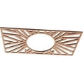 thumbnail image 2 of 20"W x 10"H x 7 3/8"ID x 1/4"T Hoover Wood Fretwork Pierced Ceiling Medallion, Cherry, 2 of 3
