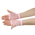 thumbnail image 3 of Dalrosia Short Fishnet Gloves Fingerless For Women Fish Net Mesh Emo Goth 80s Scene Accessories, 3 of 3