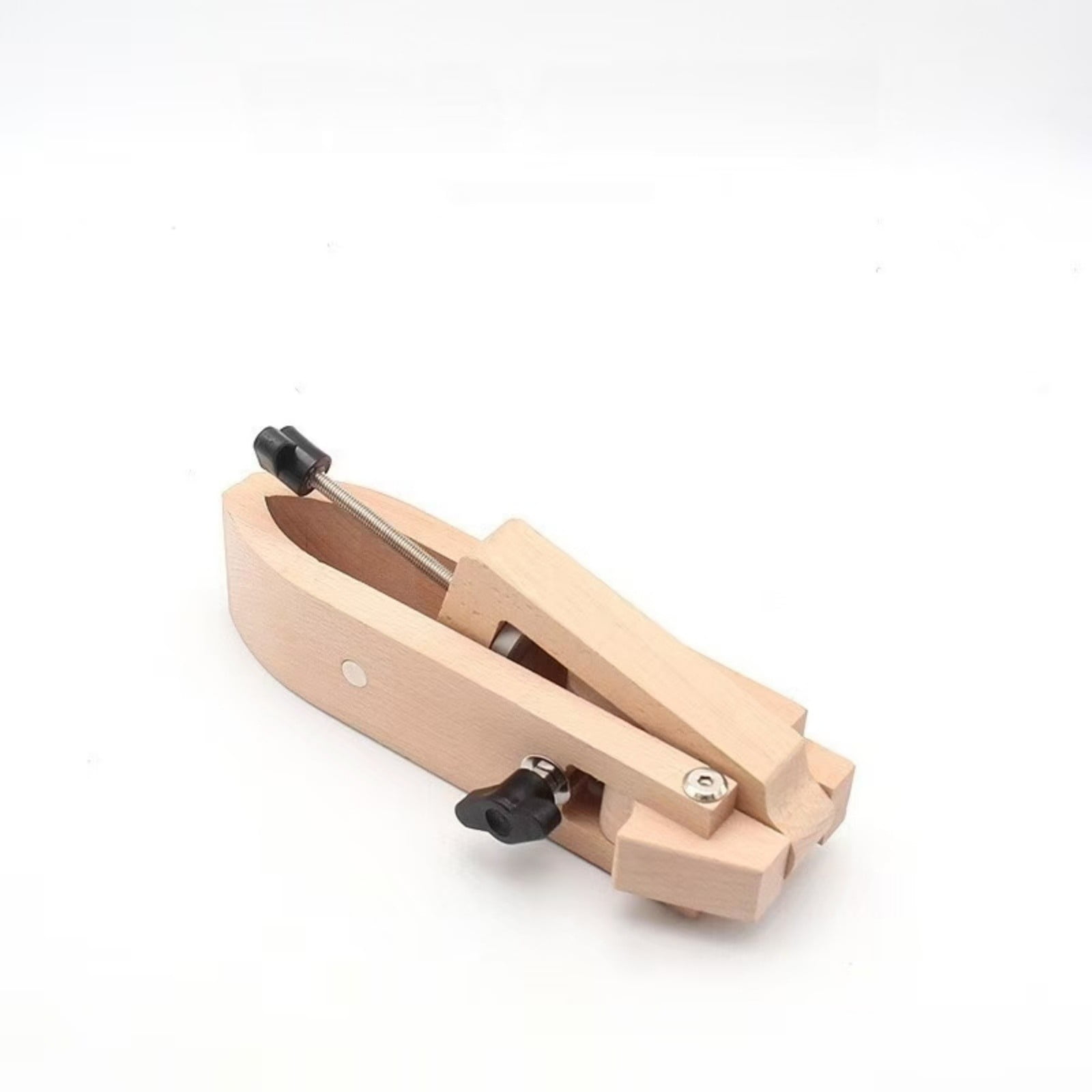 Leather Stitching Pony Clamp Adjustable Foldable Table Mount – Beech Wood Hand Sewing Holder for DIY Leathercraft, Wallets, Belts & Bags – Portable Leather Sewing Tool with Steel Hardware