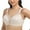 Peacock tail Beige, variant on Exerin Women's Plus Size Comfort Full Coverage Double Support Unpadded Wirefree Minimizer Bra (38B, Black)