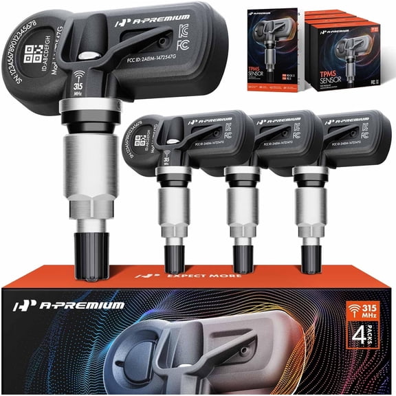 A-Premium 4PCS Pre-Programmed TPMS Sensor Tire Pressure Monitoring Sensor - Compatible with Kia Forte 2014-2015, Sportage 2014-2016 & Hyundai Tucson 2014-2015 - 315MHz - Replace 529332S500