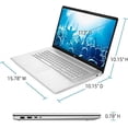 thumbnail image 5 of HP Latest 17.3" HD Laptop, 11th Generation Intel(r) Core(tm) i3-1115G4, 8GB DDR4 RAM, 256GB SSD+1TB HDD,WiFi, Bluetooth, Webcam,Natural Silver,Windows 10 Home, 5 of 5