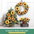 thumbnail image 4 of Clip on Fake Sunflowers, Artificial Sunflower Heads with Clips, Faux Silk Sunflower, Yellow Flowers Head for Christmas Tree Wedding Bouquets DIY Craft Decor, 3.7 Inch, 3 Inch, 1.6 Inch (50 Pieces), 4 of 5