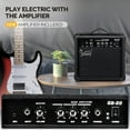 thumbnail image 5 of GLARRY Electric Guitar, 39" Full Size Electric Guitar Kit with HSS Pickup Coil Split for Beginner, 20W Amp and Accessories Pack Guitar Bag (Black), 5 of 13