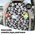 thumbnail image 5 of Xecao Seamless Pattern Cute Panda Pattern Car Seat Back Protector 2 Pack Large Capacity Pocket, Kick Mats Back Seat Protector, 5 of 8