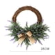thumbnail image 3 of Injueey Guirnalda de lavanda de Navidad TureClos, decoración de fiesta de ventana de pared, adorno de puerta delantera, de flores artificiales Decoración Injueey HA1684-00, 3 of 5