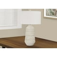 thumbnail image 1 of Monarch Specialties Lighting, 33"h, Table Lamp, Ivory / Cream Shade, Cream Ceramic, Contemporary, 1 of 6