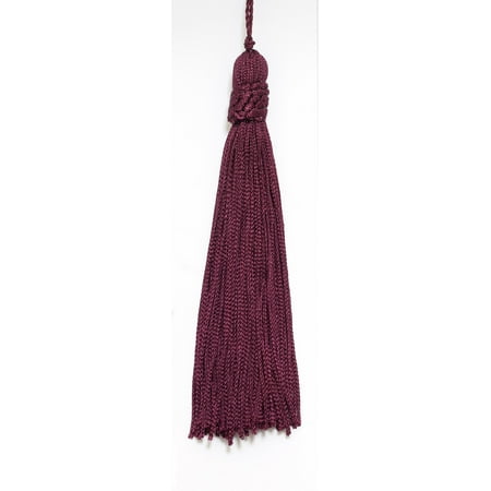 E10 Contact Set - Set of 10 Ruby Color Crown Head Chainette Tassel, 5.5 Inch Long with 1 Inch Loop, Basic Trim Collection Style# CT055 Color: Ruby - E10