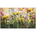 thumbnail image 2 of Coreopsis Flowers and Paint Splashes - Flower Artwork on Canvas, 2 of 3
