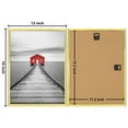 thumbnail image 3 of ELSKER&HOME 12x16 Poster Frame 3 Pack, Gold Picture Frame for Horizontal or Vertical Wall Mounting, Sturdy and Scratch-proof, 3 of 7