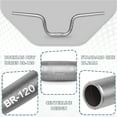thumbnail image 2 of BUCKLOS Bike 25.4 High Riser 120mm/160mm Handlebars - Bicycle Aluminium Alloy Rise 580mm Handle Bars for Mountain Bike/MTB/Folding Bicycle/E-bike,Commuter bike, 2 of 6