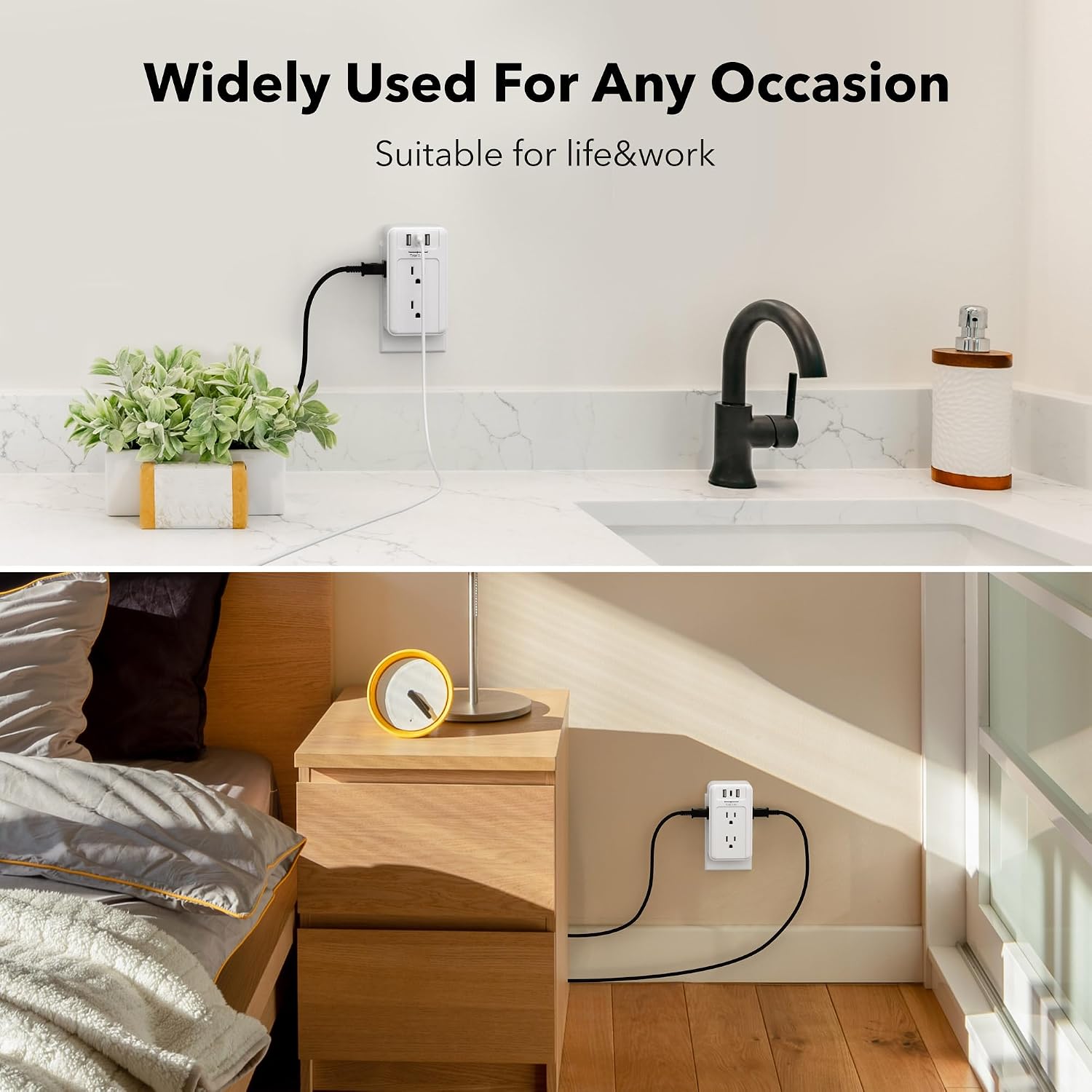 BN-LINK Multi Plug Outlet Extender, 6 AC + 3 USB photo 7