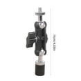 thumbnail image 3 of 1/4inch Male to Female Mounting Arm Heavy Duty Iron Clamp Rotatable Metal Clamp for Monitor Video, 3 of 8