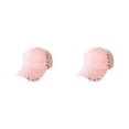 thumbnail image 3 of Transemion Classic Baseball Cap With Ring Decoration For Elegant Touch Ring Baseball Cotton Hat Match Style Quick-drying Beach Chain Pink 2Set, 3 of 6