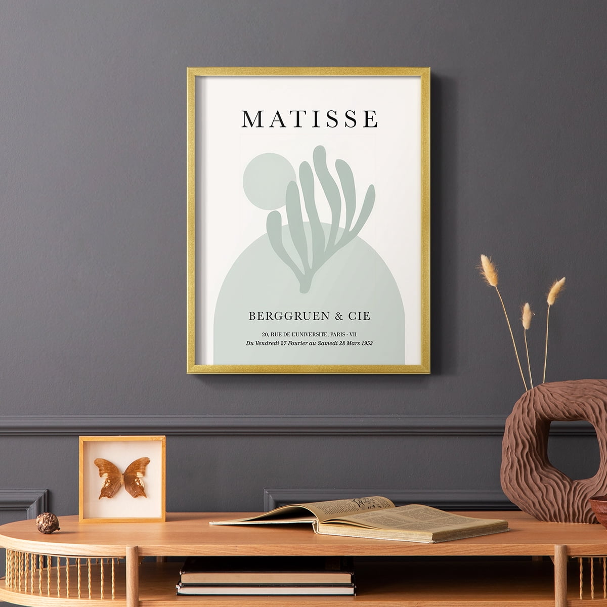 Matisse CLXXIV Framed Print in Gold Solid Wood 8 x 10 Framed Print