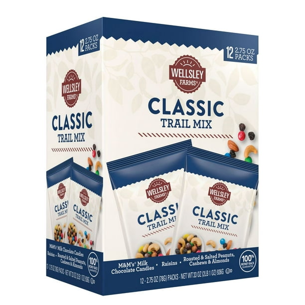 Product of Wellsley Farms Classic Trail Mix, 12 pk./2.75 oz. - Walmart ...