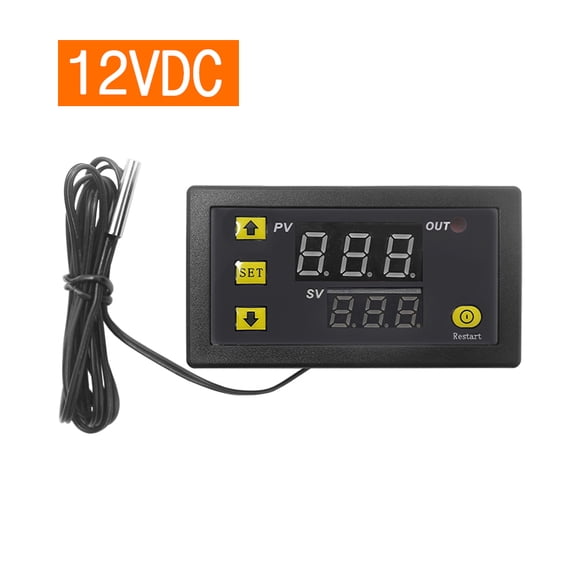 Amdohai W3230 Mini Digital Temperature Controller LED Display Thermostat Regulator DC 12V 20A Temperature Control Switch Sensor Meter