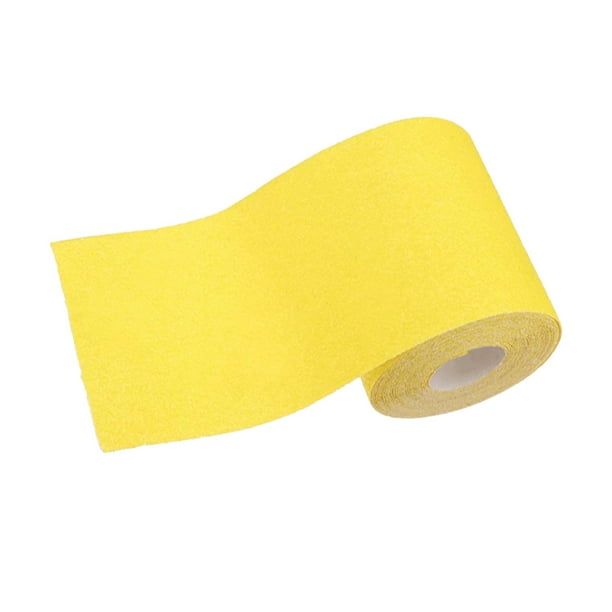 Rollo de lija de secado húmedo, hojas de lija con respaldo adhesivo, rollo de 5m de largo y 93mm de ancho para acabado de muebles de de lija - Grano 120 Sunnimix Papel de lija