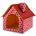 thumbnail image 1 of Maison de Chien Portable Pliable Hiver Chaud Lit d'Animal de Compagnie Nid Tente Chat Chiot Chenil, 1 of 5