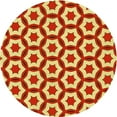 thumbnail image 1 of Ahgly Company Machine Washable Indoor Square Transitional Red Area Rugs, 3' Square, 1 of 7