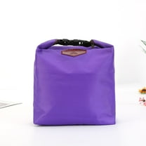 Linnome Insulated Lunch Bag with Zip - Mini Cooler Tote for Work, Picnic, and Outdoor, Leak-Proof Thermal Food Container, Small Shopping Cool Bag (Multicolor)
