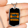 thumbnail image 2 of Camper Collier Camping Sans Bière Collier en Acier Inoxydable Ou 18k or Chien Tag 24" Chaîne, 2 of 8