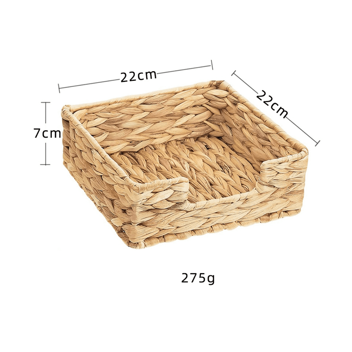 2PCS Bathroom Disposable Guest Towel Holder Long Seagrass Woven Rattan Wicker Table Hand Guest Towel Basket L Walmart