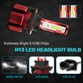 thumbnail image 3 of for Dodge Dakota 2005-2010 LED Headlight Bulbs 9008/H13 High Beam and Low Beam 2pc, 3 of 9