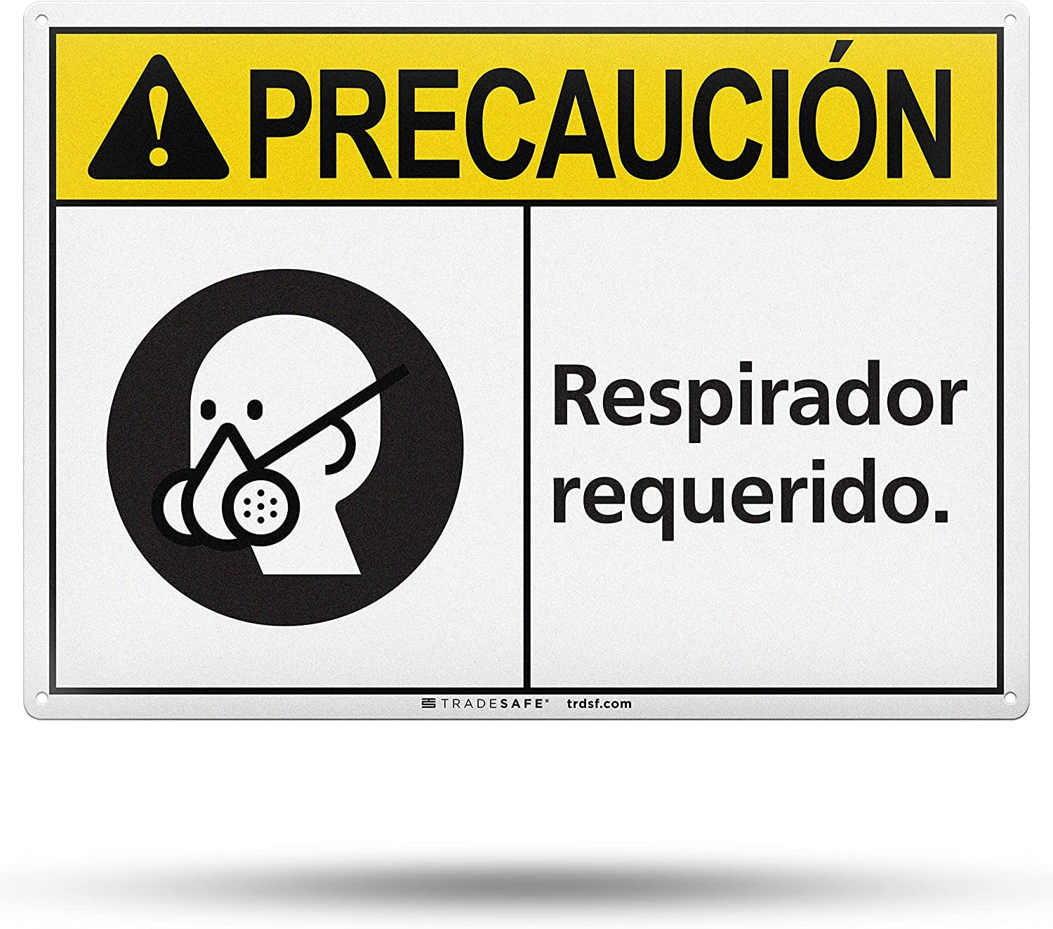 TRADESAFE Respirator Required PPE Sign Respirador Requerido Spanish