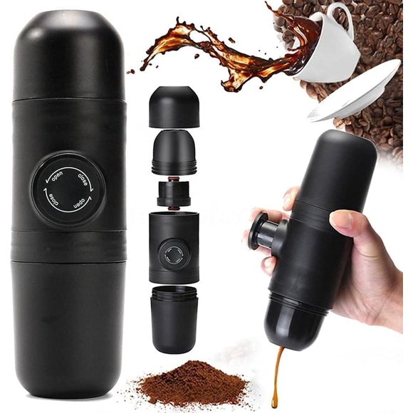 Máquina de café expreso portátil, cafetera de mano, aparatos de viaje, cafetera Manual Mini cafetera