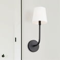 thumbnail image 4 of 1 Light Wall Sconce In Transitional Style 6 High By 17 Wide-Matte Black Finish Capital Lighting 619311Mb-674, 4 of 7