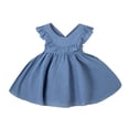 thumbnail image 2 of Auroural Toddler Girls Dresses 2T Summer Toddler Baby Girls Ruffle Sleeveless Dress Cute Summer Casual Wear, 2 of 9