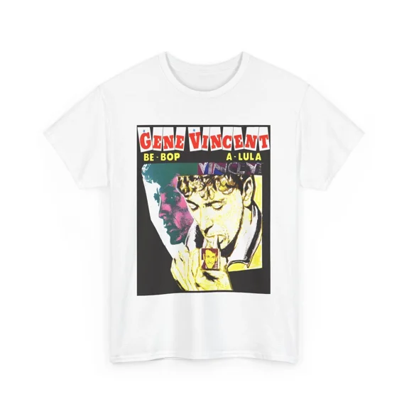 gene vincent be bop a lula reproduction tshirt