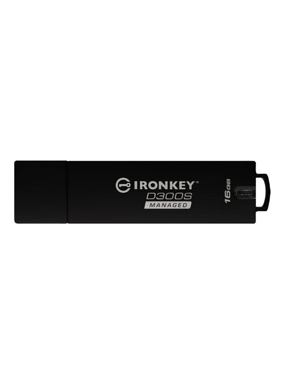 IronKey D300S Managed - USB flash drive - encrypted - 16 GB - USB 3.1 Gen 1 - FIPS 140-2 Level 3 - TAA Compliant