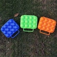 thumbnail image 5 of Caja portátil de plástico para exteriores para acampar, contenedor portador de 12 huevos, soporte para huevos, caja de almacenamiento con asa, 5 of 5
