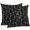 Black Light Green Light Brown, variant on Throw Pillow Covers 26x26 Inch Set of 2, Sparrow Waterproof Outdoor Pillow Covers, Spring Birds on The Branches Vintage Country Black Decorative Cushion Pillowcases for Couch, Sofa, Bed, Patio