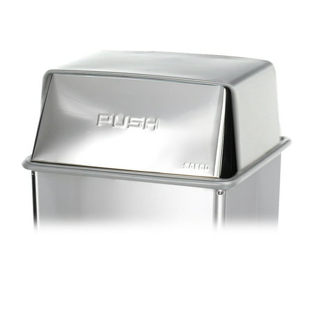 Safco Stainless Steel Push-Top Lid for 36 Gallon