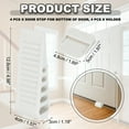thumbnail image 2 of Rubber Door Stopper Wedge Door Stoppers for Bottom of Door with Holder Sturdy Stackable Doorstop Wall Protector White, 2 of 6