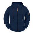 thumbnail image 4 of YLSDY Big and Tall Hoodies for Men Zip Up Tactical Jacket Pullover Lightweight Hooded Fall Fashion Winter Sweatshirt Pockets Navy XXXL, 4 of 5