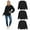 3 Pack Black, variant on BILLIONHATS 3 Pack Women’s Oversized Crew Neck Sweatshirt, Fleece Lined, Bulk Wholesale Sweatshirts for Charities & Events (Black, Small)
