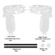 thumbnail image 1 of VR Handle Cover Silicona Gamepad Protector Reemplazo de la cubierta del controlador de juego para Oculus quest 2, Blanco AweSitey EL001349-02, 1 of 2