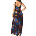thumbnail image 3 of ITFABS Robe Nuisette pour Femmes, Motif Imprimé Sans Manches une-Pièce à Col en V, 3 of 9