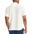 thumbnail image 2 of Polo Nautica para hombre, manga corta, cubierta lisa, color crema, 2 of 4